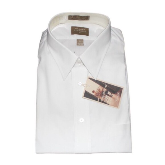 Haggar Dress Shirt Wrinkle Free SZ  17 32/33 NWT - Picture 1 of 2